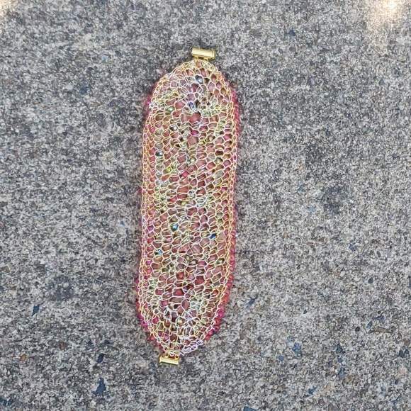 Crochet Beaded Bracelet - Picture 3 of 7